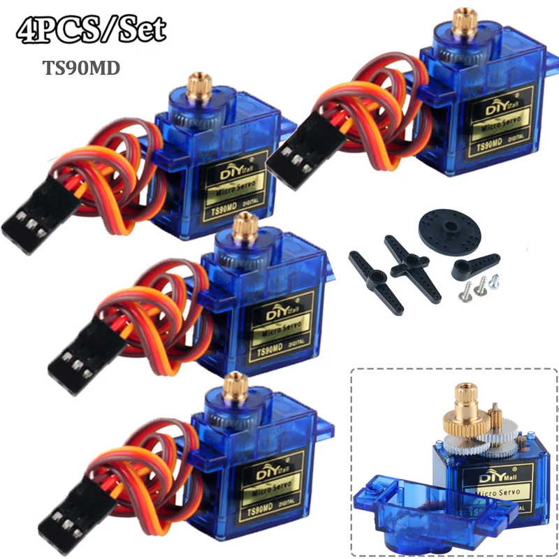 Rc Helicopter Servo - 4 servomoteurs numériques TS90MD micro 360