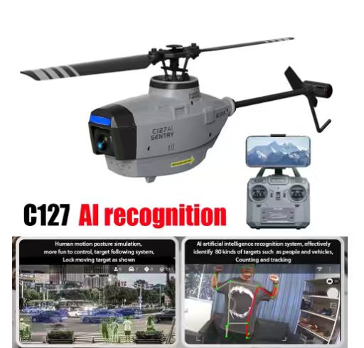 Rc Helicopter Single Rotor - RC ERA C127AI Hélicoptère Brushless 4CH
