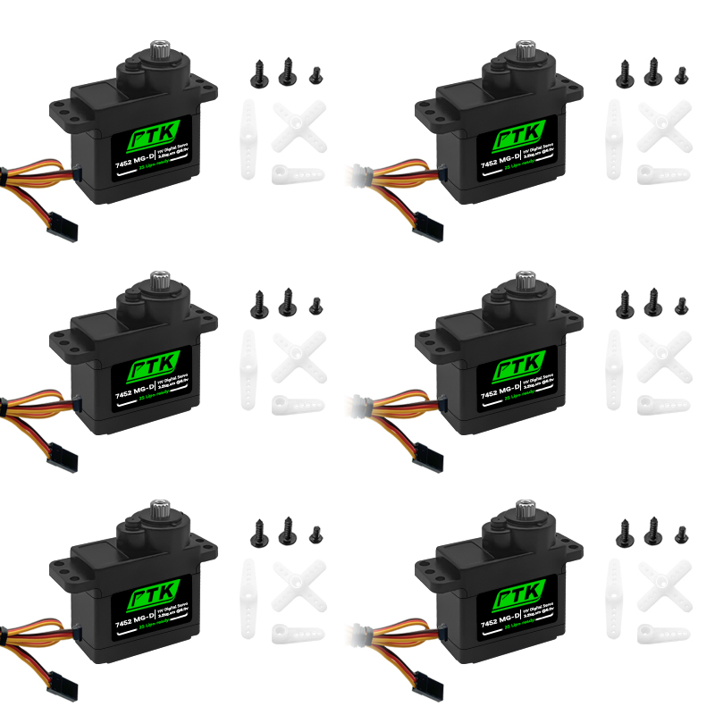 Rc Helicopter Servo - Servomoteur numérique PTK 7452 MG-D 9g