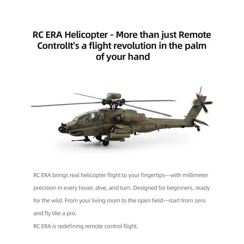 RC Era AH‑64D Apache C170 6CH  - Rc Helicopter Single Rotor avis et prix